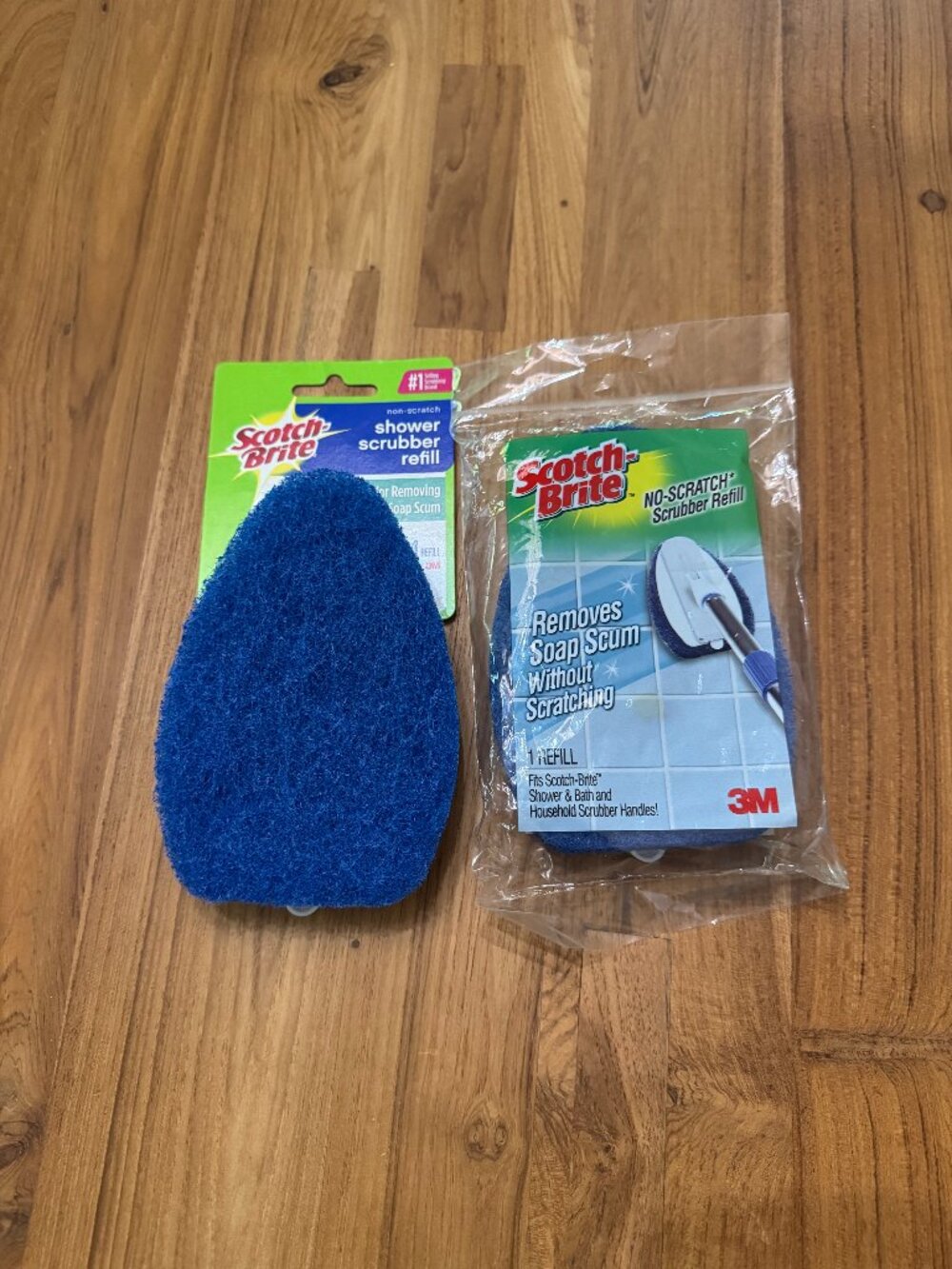 SCOTCH-BRITE No-Scratch Shower & Bath Scrubber Refills - Lot of 2